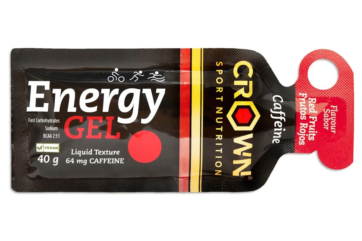 Gel CROWN - Energy Gel - FRUTOS ROJOS con CAFEINA