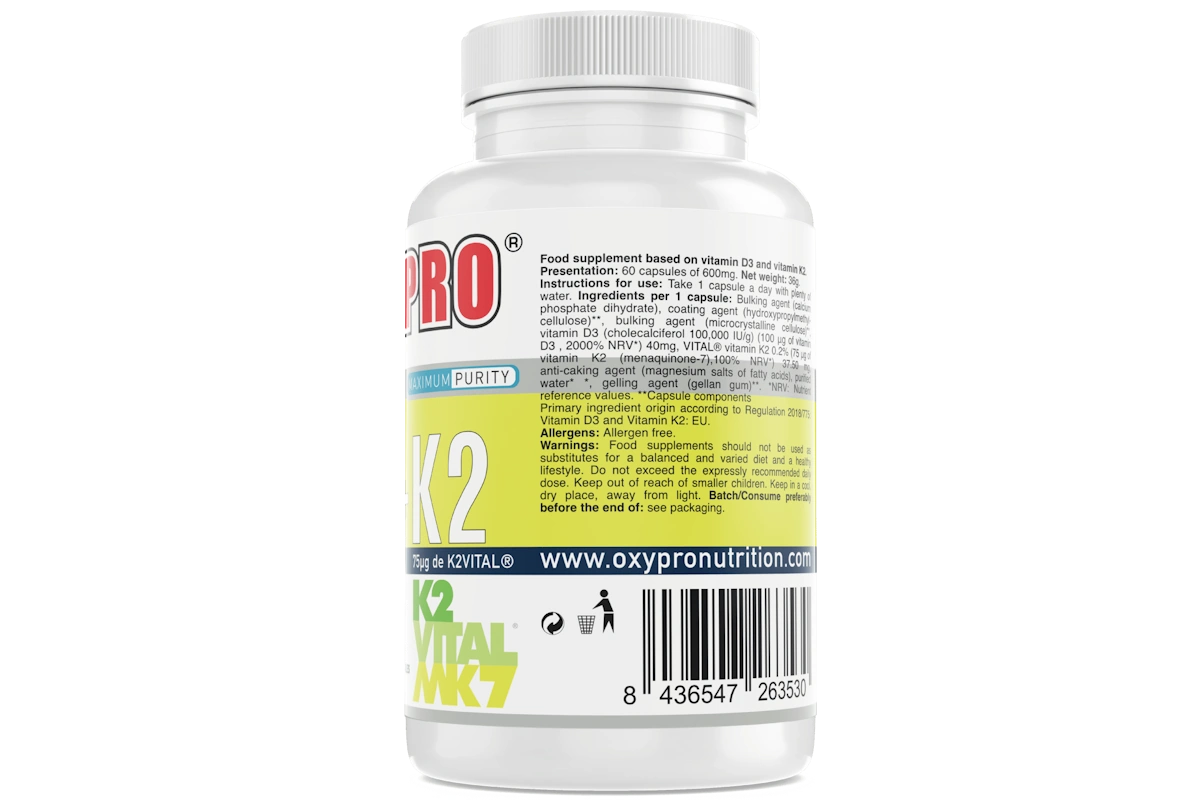 Vitamina D3 + K2 MK7 K2VITAL® OXYPRO 4000 UI - Imagen 2