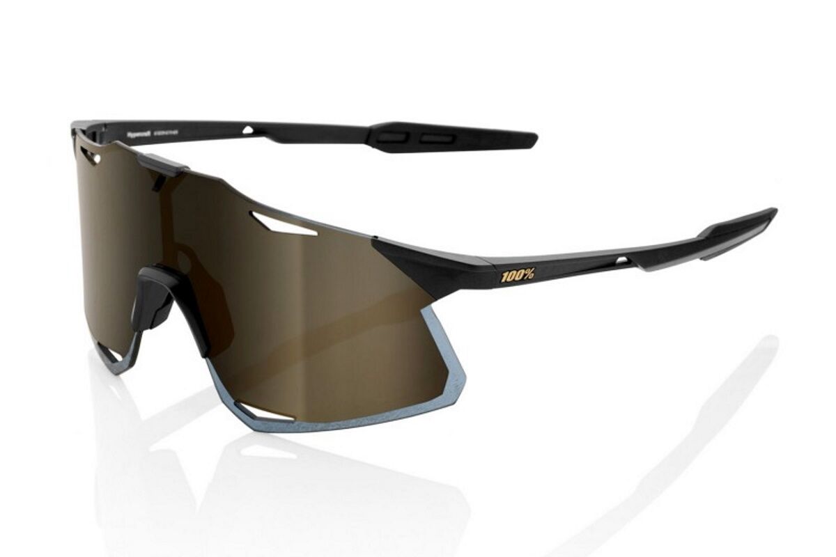 Gafas ciclismo 100% - HYPERCRAFT®- Matte Black Soft Gold Mirror Lens