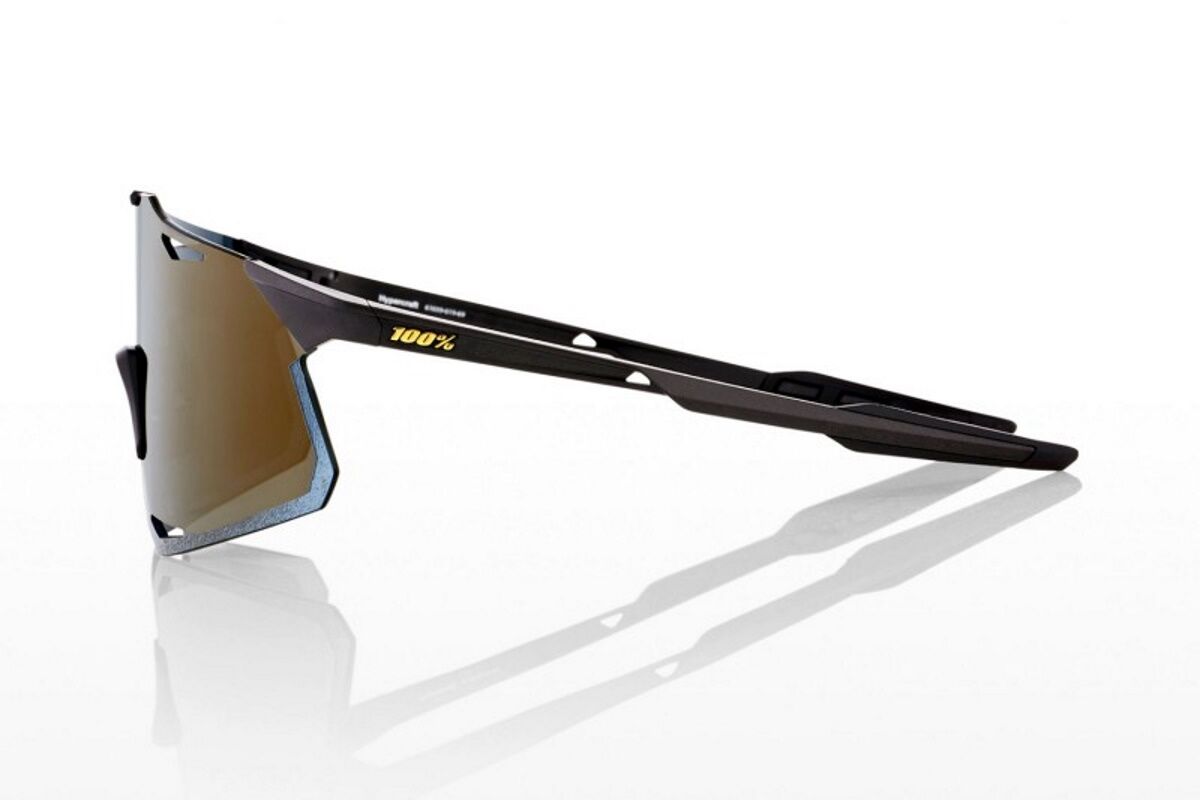 Gafas ciclismo 100% - HYPERCRAFT®- Matte Black Soft Gold Mirror Lens - Imagen 3