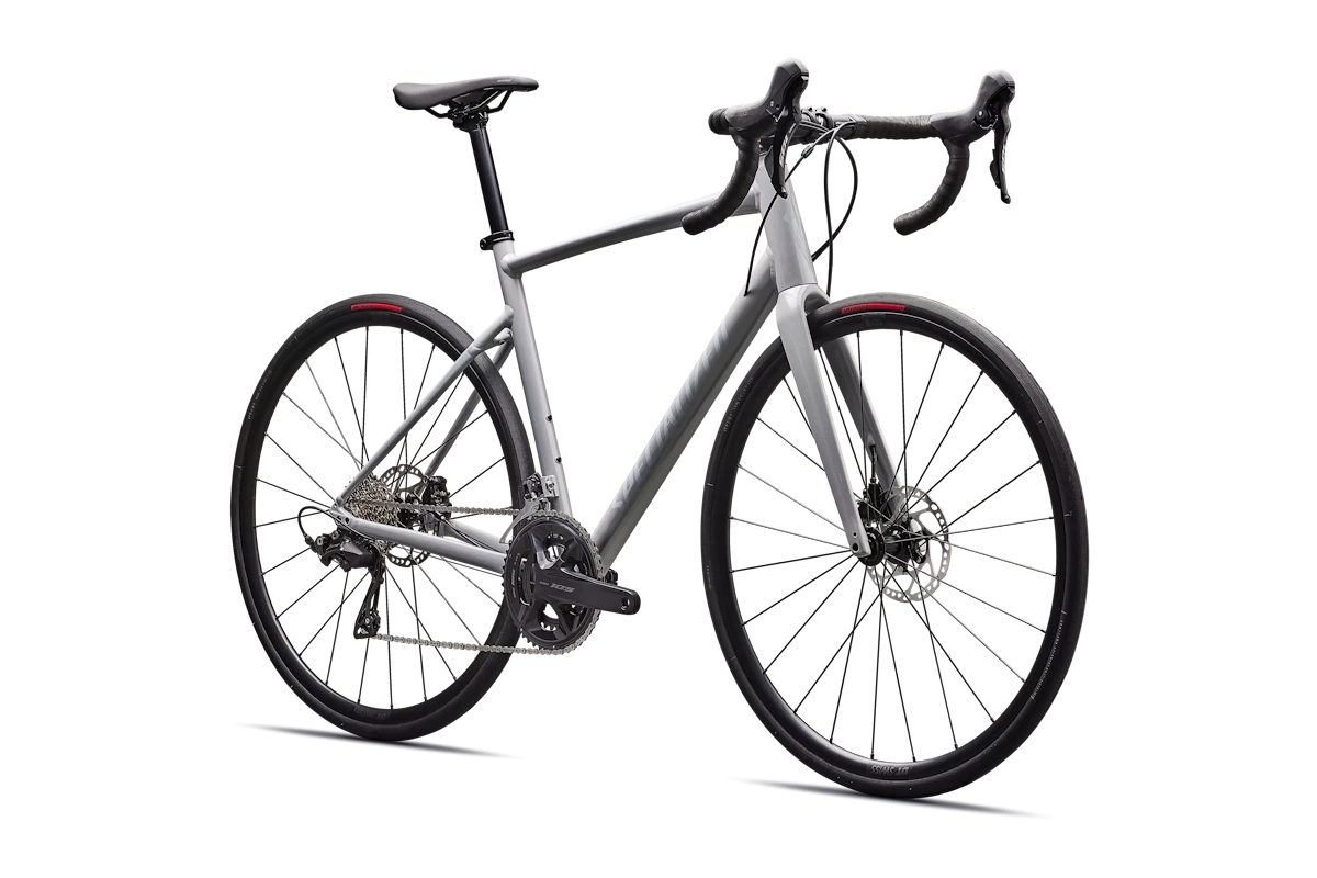 Bicicleta de carretera Specialized Allez Comp con Shimano 105 de 12 velocidades Color: Dolomite Metallic / Dove Grey