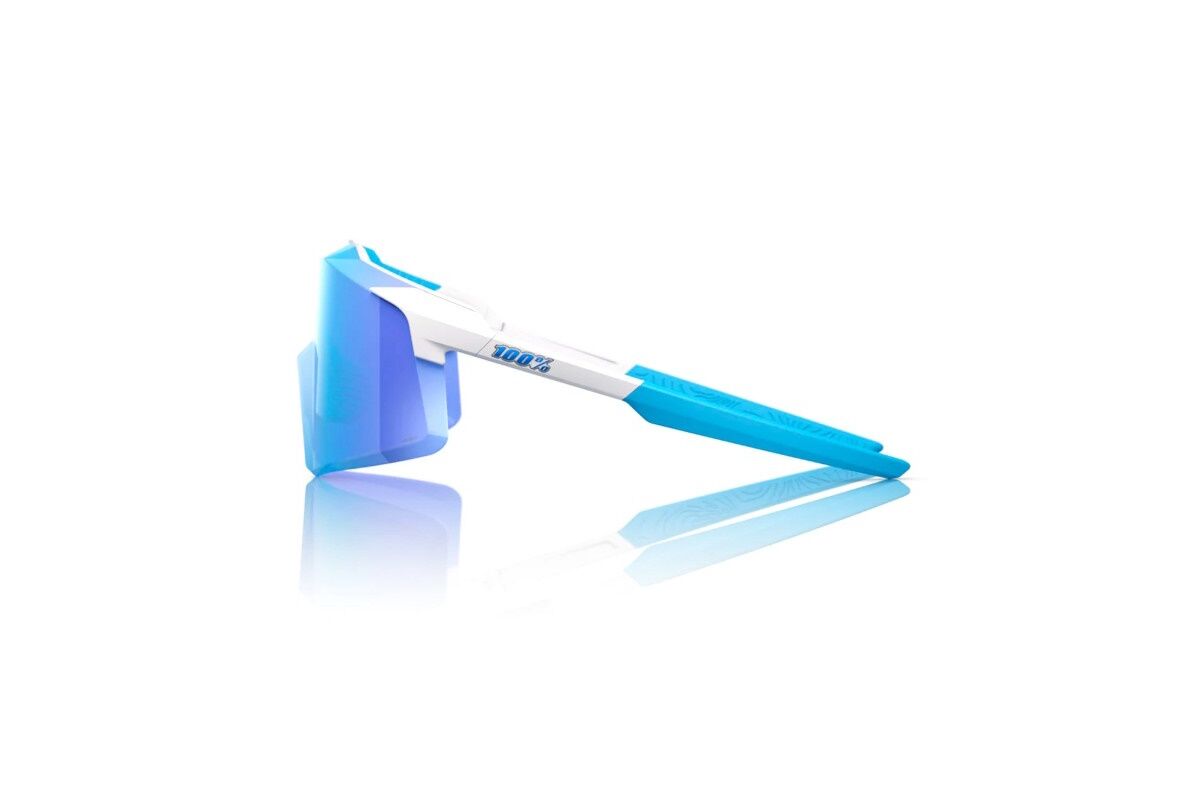 Gafas ciclismo 100% - Aerocraft® - Matte White - Hiper Blue Mirror - Imagen 2