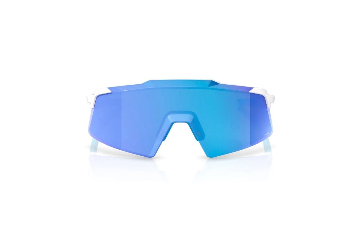 Gafas ciclismo 100% - Aerocraft® - Matte White - Hiper Blue Mirror - Imagen 3