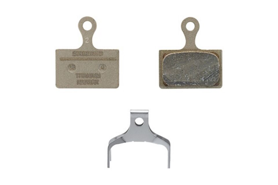 Pastillas de freno de resina Shimano K05Ti-RX y muelle - Imagen 2