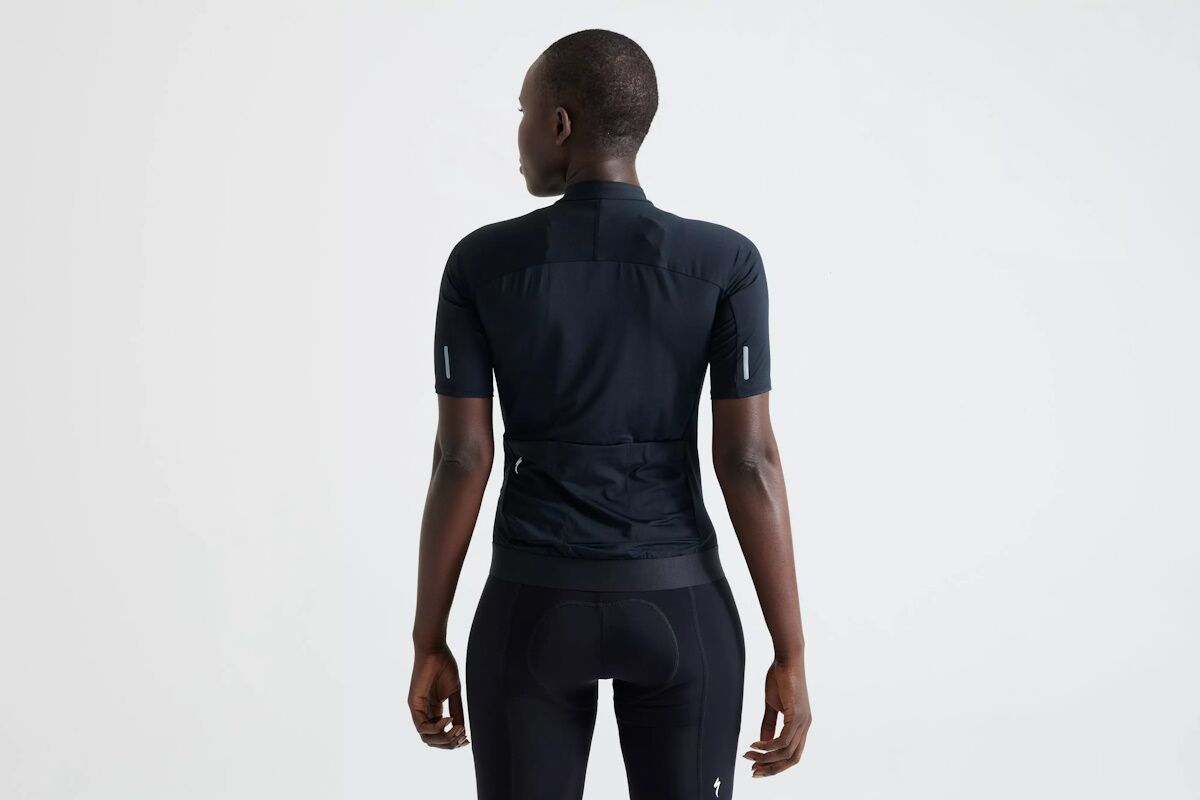 Maillot de Manga Corta Specialized Foundation Mujer – Estilo Brillante, Confort Premium y Distintivo de Calidad para Ciclismo Femenino - Black - Imagen 5