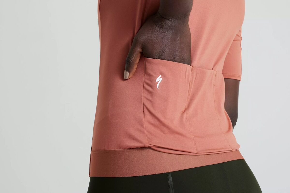 Maillot de Manga Corta Specialized Foundation Mujer – Estilo Brillante, Confort Premium y Distintivo de Calidad para Ciclismo Femenino - Terra Cota - Imagen 2