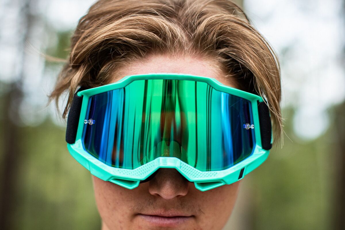 Gafas máscara 100% - ACCURI 2® Goggle - Fluo/Yellow - Mirror Gold Lens - Imagen 4