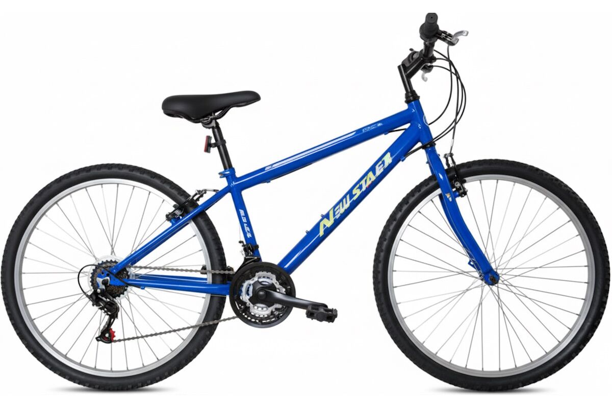 Bicicleta montaña NStar 26 ligera 18 velocidades frenos V-Brake color azul..
