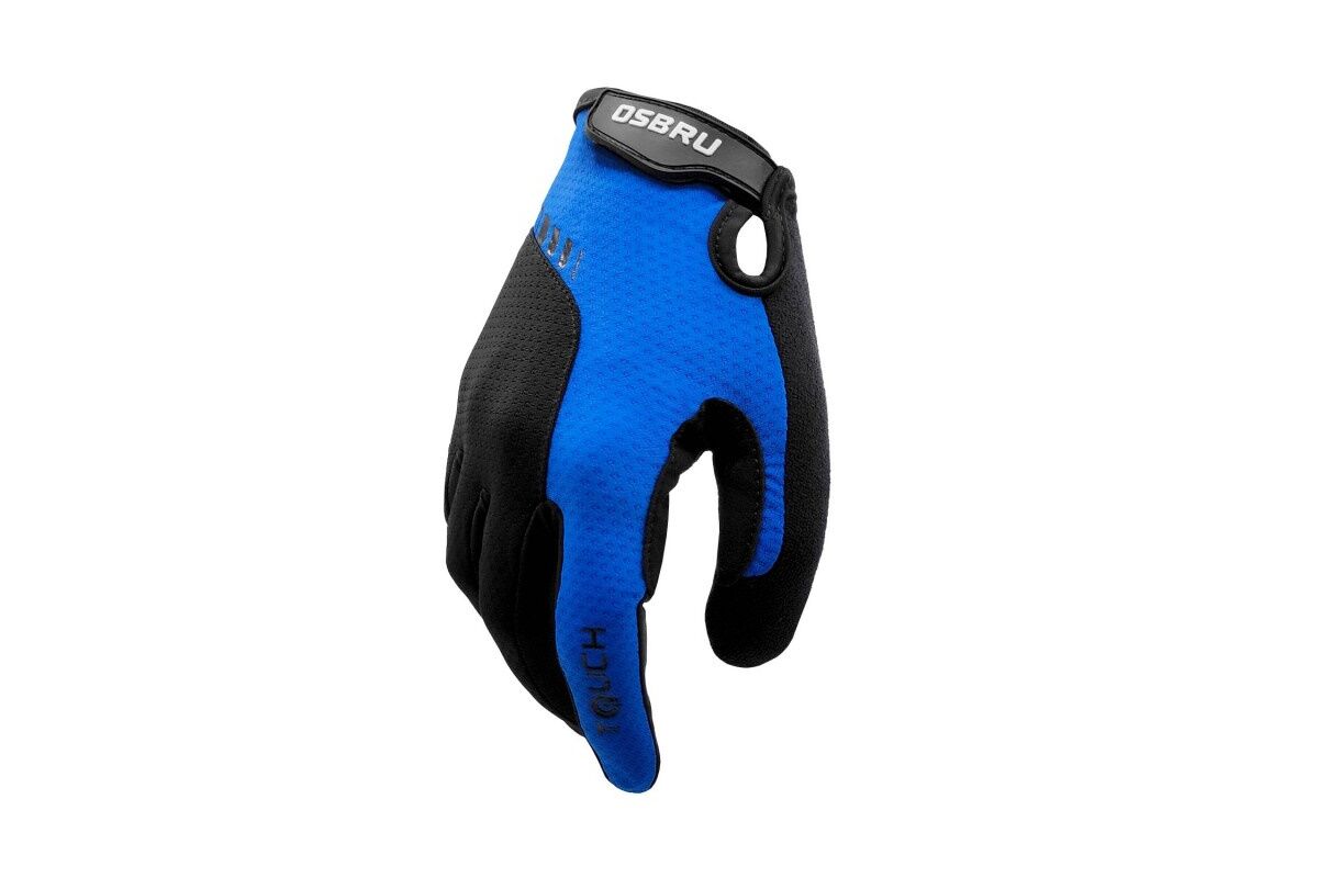 Guantes largos ciclismo OSBRU PRO ZUGAS - Blue/Black - Imagen 2