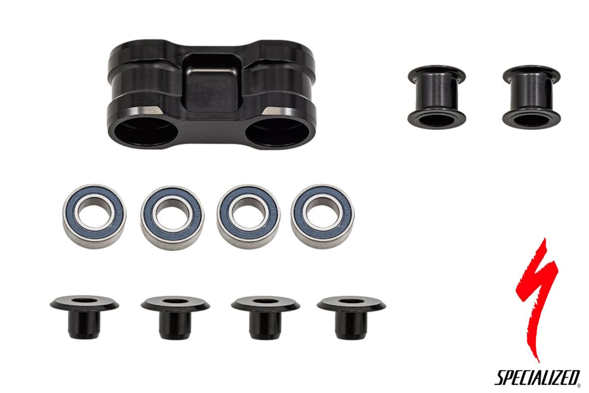 Enlace de amortiguador de aleación Specialized S224300002 para Epic World Cup MY23-MY26, repuesto original, no incluye hardware de montaje.