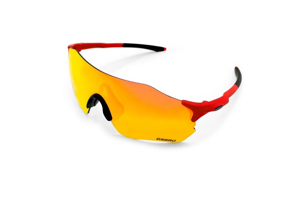 Gafas ciclismo OSBRU LIGHT ZUGAS - RED/GOLD