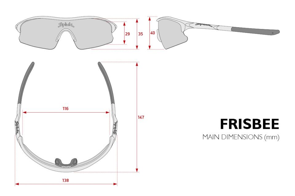 Gafas Infantil SPIUK Frisbee - Montura Negra Lente Espejo Naranja - Imagen 3