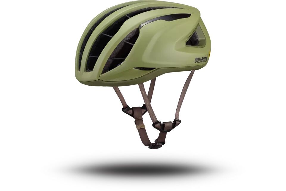 Liquidación S-Works Prevail 3 Fjällräven Green outlet Specialized original, casco ultraligero, ventilación avanzada, tecnología AirCage, MIPS Air Node, ANGi-ready, anti-falsificación, distribuidor oficial.