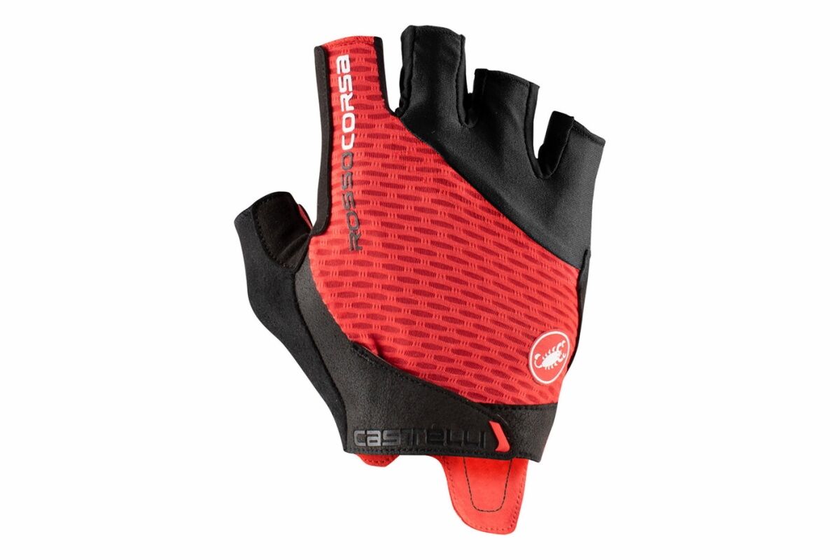 Guantes ciclismo corto hombre CASTELLI - ROSSO CORSA PRO V - RED