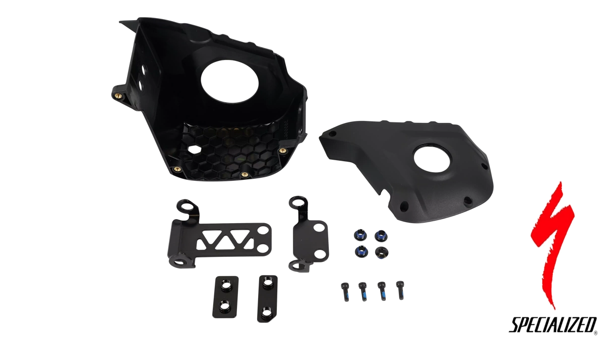 Kit de cubierta de motor actualizado para Turbo Levo Gen.2 con cubierta de 4 pernos lado opuesto a la transmisión. Referencia SKU:S194200013. Espuma y herrajes se venden por separado.
