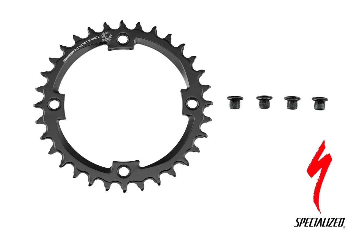 Plato estrecho-ancho de acero para SRAM Eagle 1x 12v, 104 mm BCD y 32T. Recambio para modelos Turbo compatibles (ver listado). Referencia SKU:S201400002.