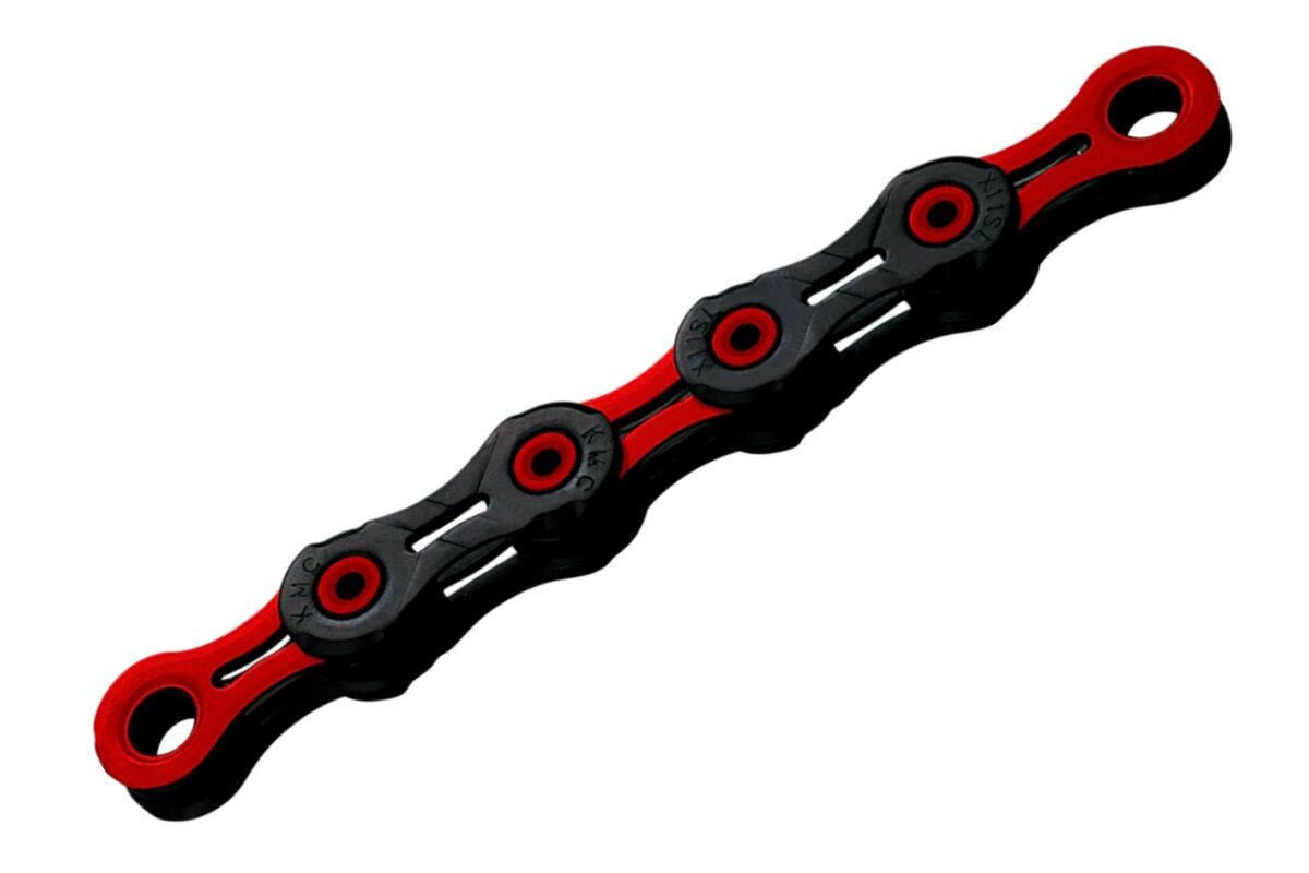Cadena KMC 11V Super Light DLC NEGRO-ROJO 118P