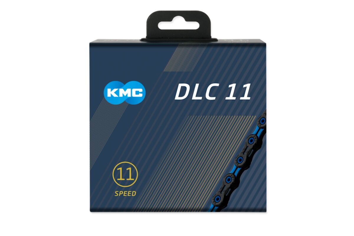 Cadena KMC 11V Super Light DLC NEGRO-AZUL 118P - Imagen 2