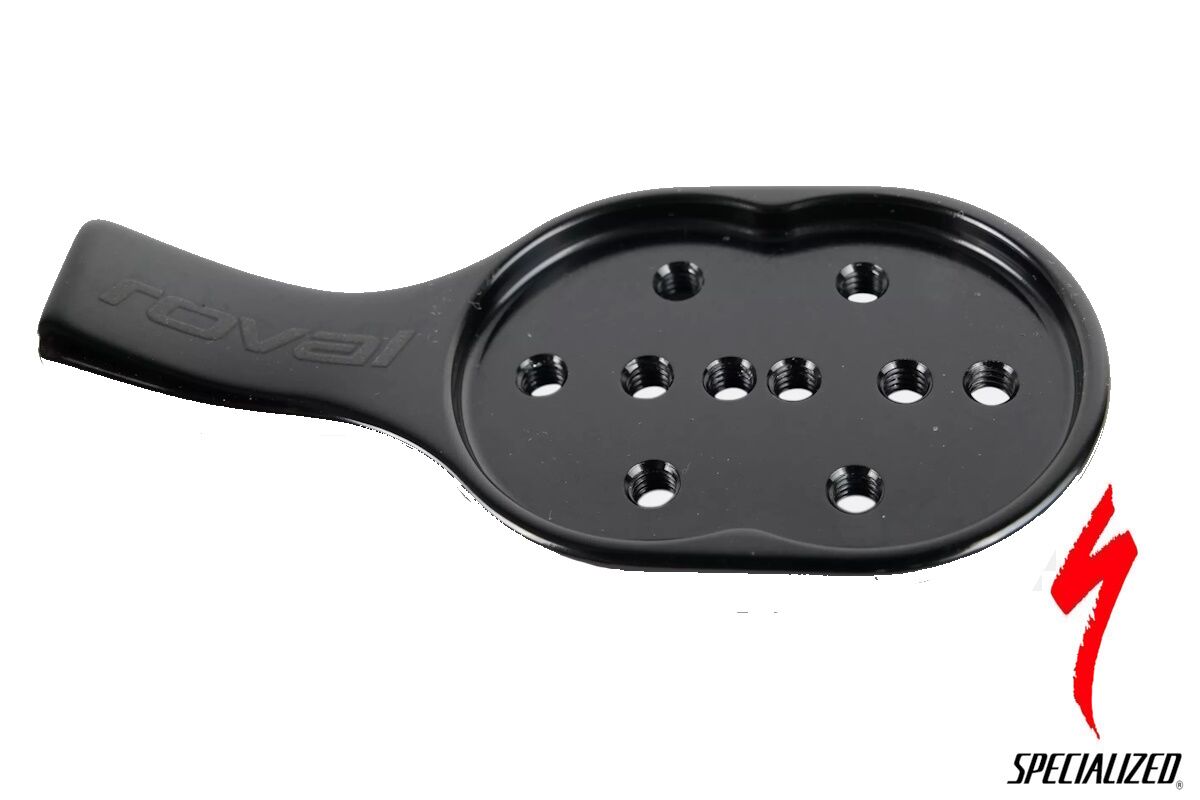 Soporte de accesorio de aleación S219900021 para cockpits Roval Alpinist y Rapide. Compatible con adaptadores BarFly (no incluidos).