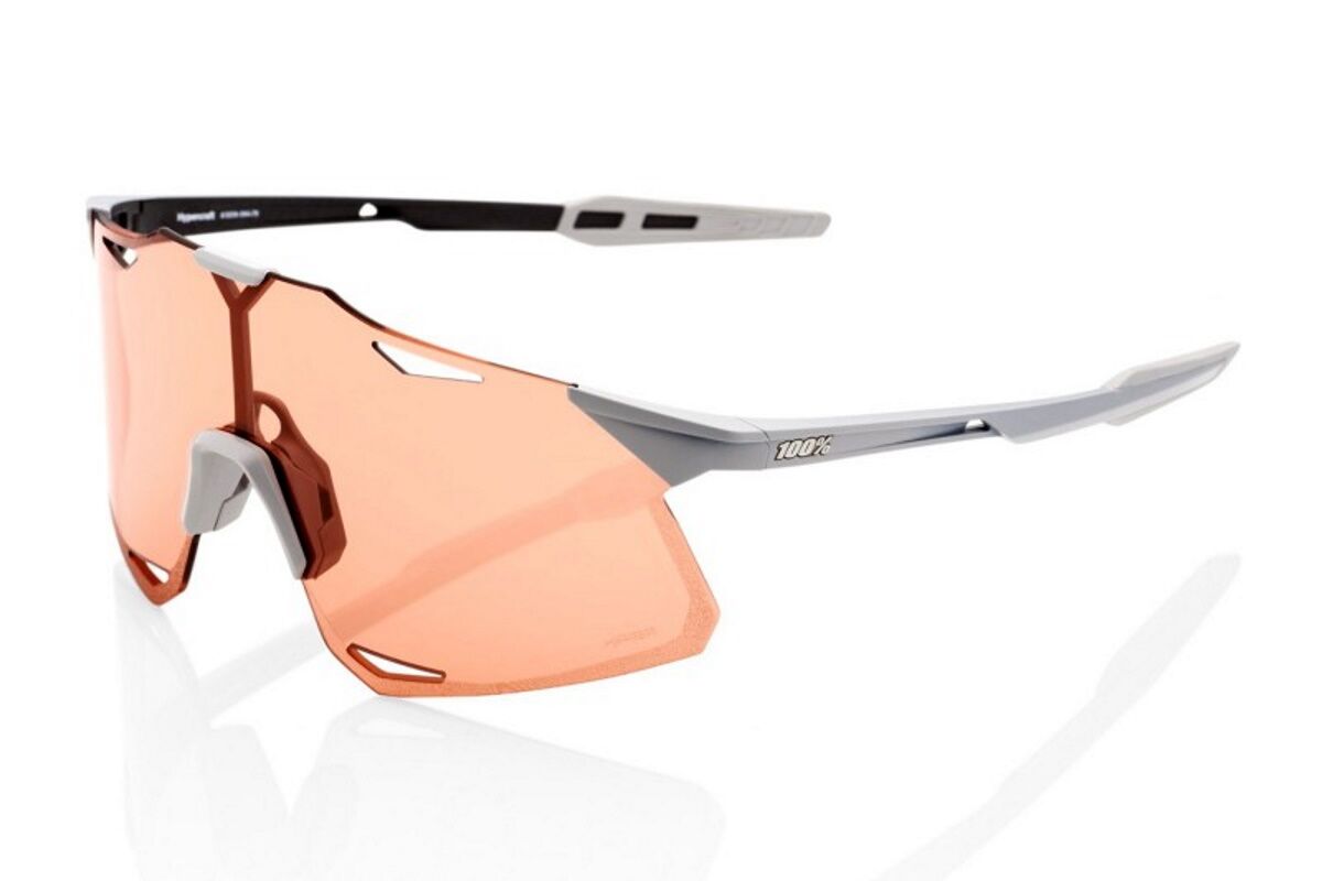 Gafas ciclismo 100% - HYPERCRAFT®- Matte Stone Grey HiPER® Coral Lens