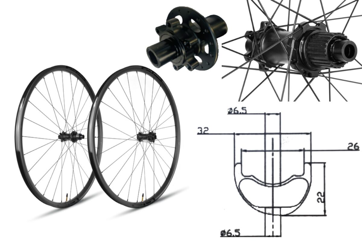 Ruedas carbono MTB GTR SL25-SP disco 6 tornillos Shimano 12v Boost