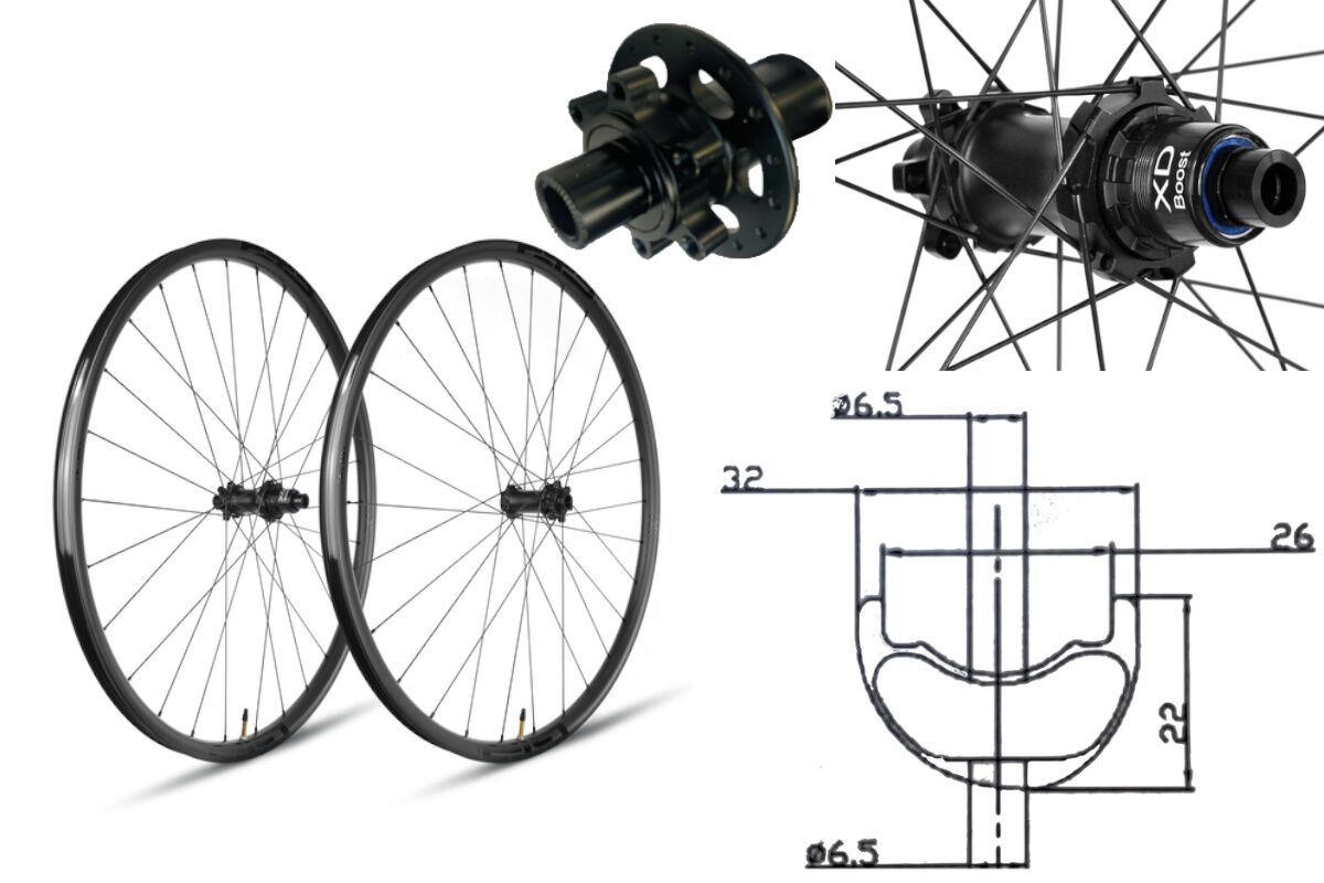 Ruedas carbono MTB GTR SL25-SP disco 6 tornillos Sram XD