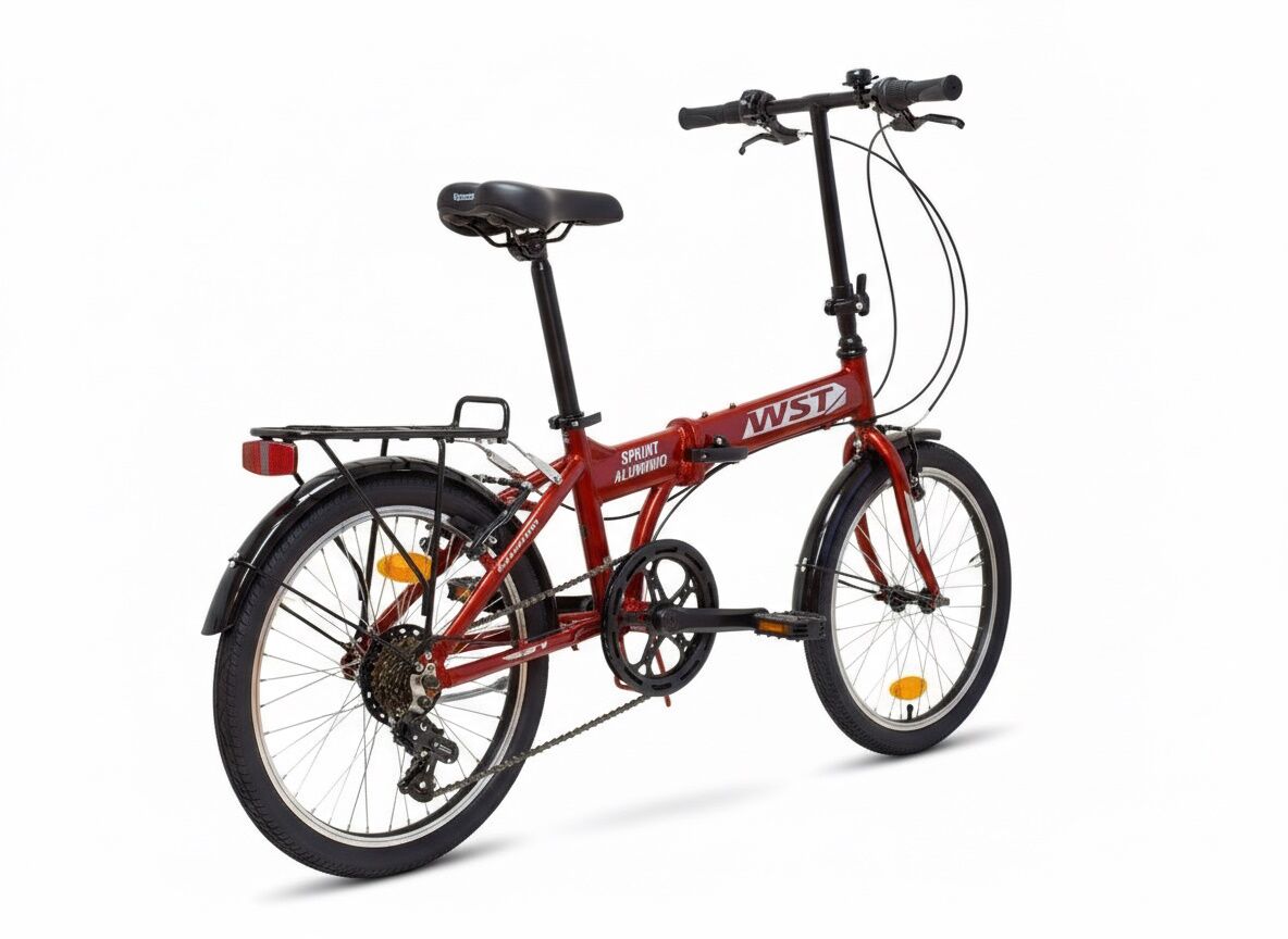 Plegable 20” aluminio | WST 6 velocidades | V‑Brake - Imagen 10