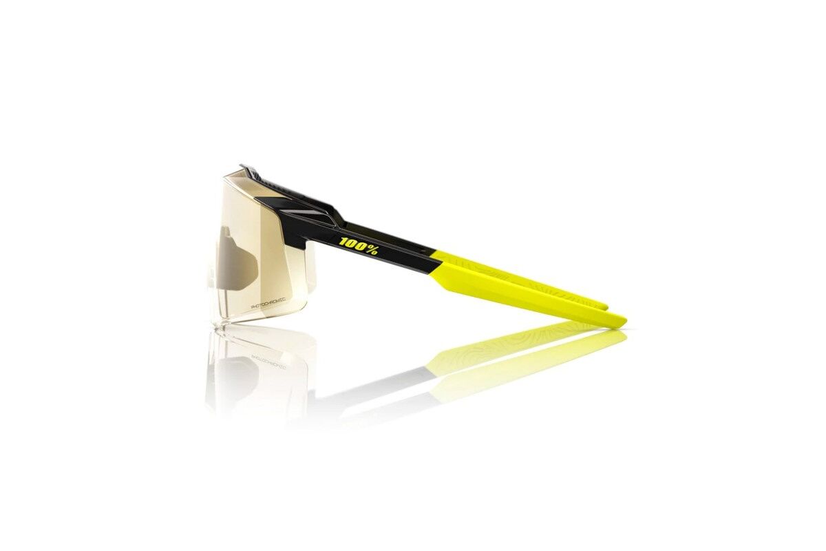 Gafas ciclismo 100% - Aerocraft® - Gloss Metallic Black - Gold Mirror Photochromic - Imagen 2