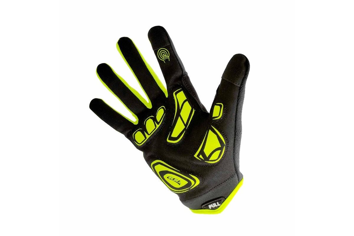 Guantes largos ciclismo OSBRU ENDURACE DOMI - Black/Neon Yellow