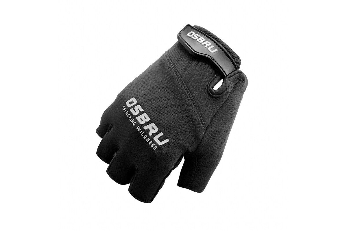 Guantes cortos ciclismo OSBRU RACE ZUGAS - BLACK - Imagen 2