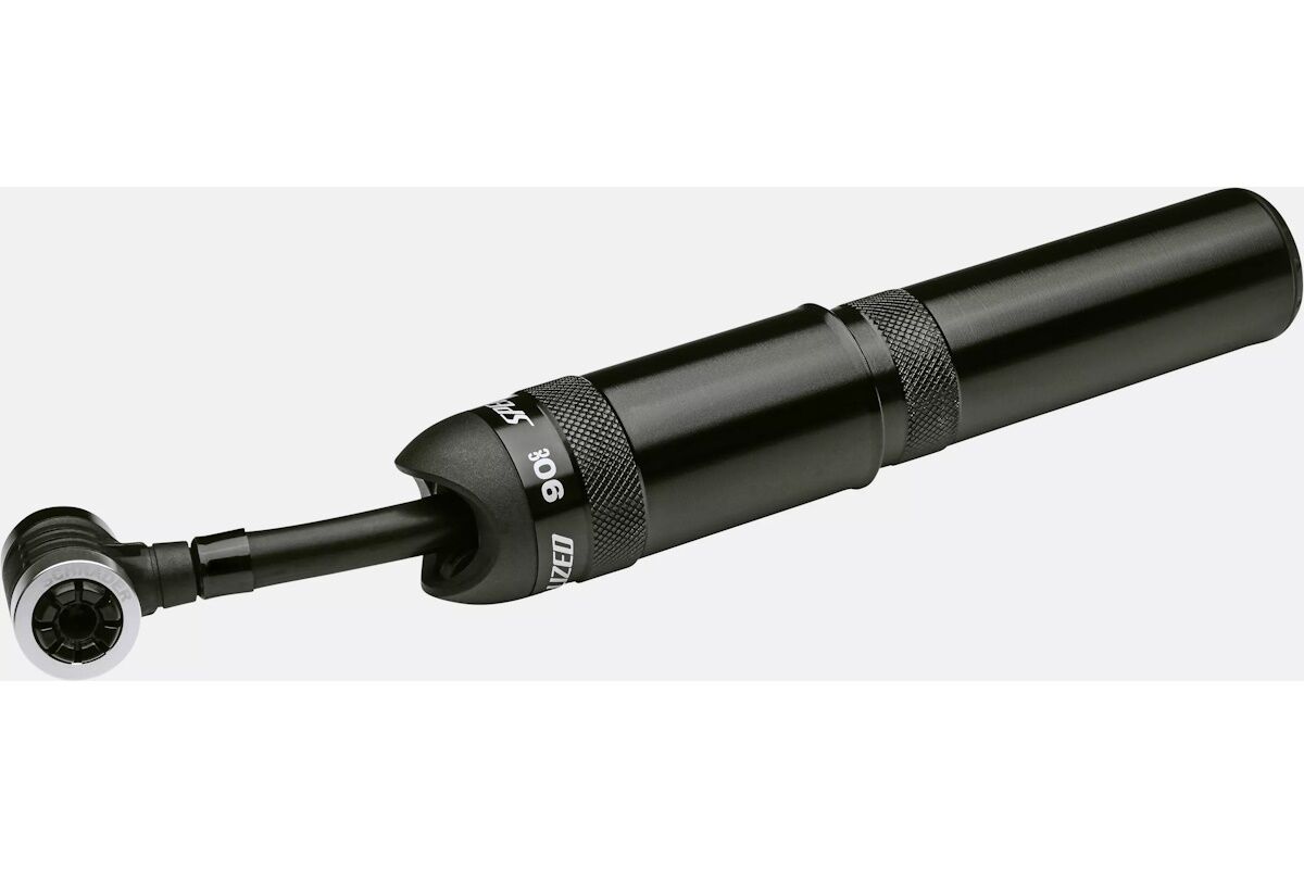 Bomba manual para Fat Bike Specialized - Air Tool Big Bore Pump – cabezal grande Presta/Schrader, volumen 90cc, soporte portabidón - Imagen 2