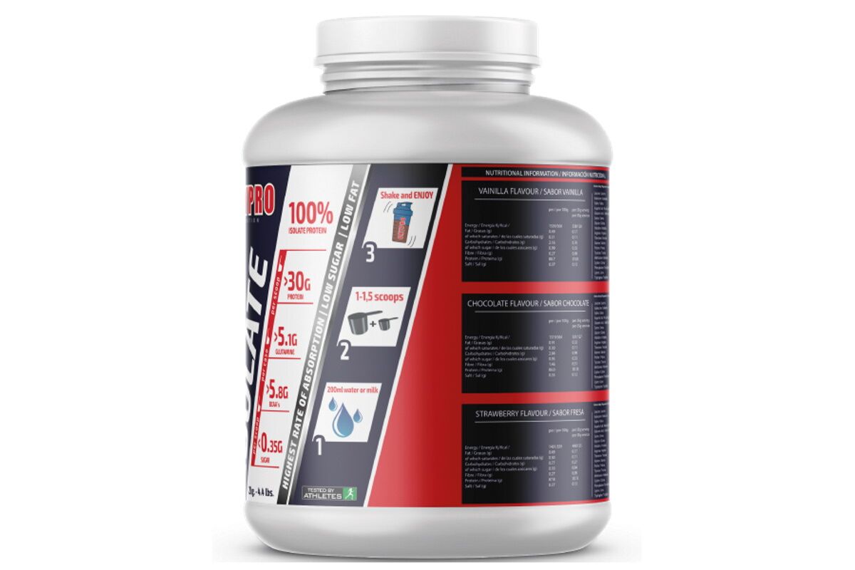 Proteina OXIPRO 100% Isolate ISOLAC® CFM Vainilla - 2kg - Imagen 3