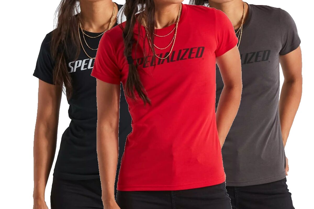 Specialized Camiseta Manga Corta Mujer Wordmark 2024, tecnología drirelease