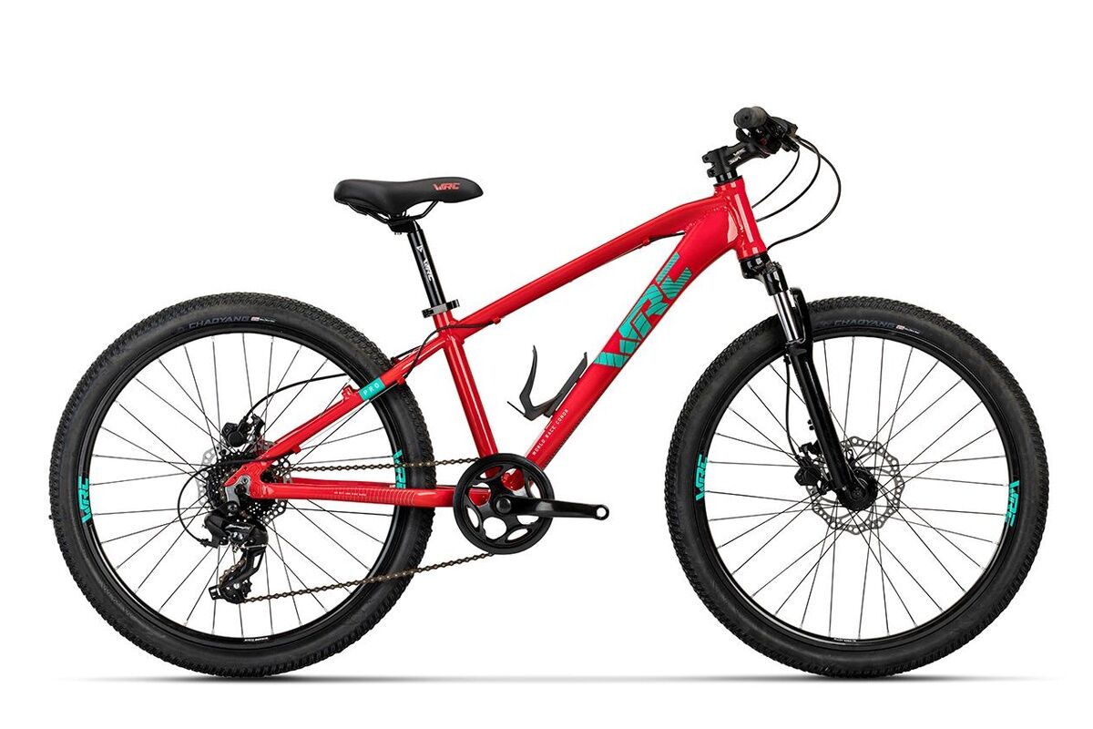 Bicicleta MTB niño 8 a 12 años - 24" - WRC PRO DISC - RED