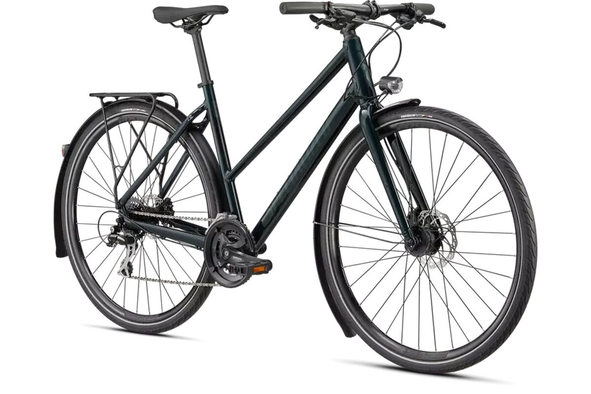 Specialized Sirrus 2.0 EQ Step Through 2023 – Bicicleta urbana y cicloturismo, cuadro bajo, frenos hidráulicos, luces por dinamo, oportunidad fuera de temporada - Imagen 2