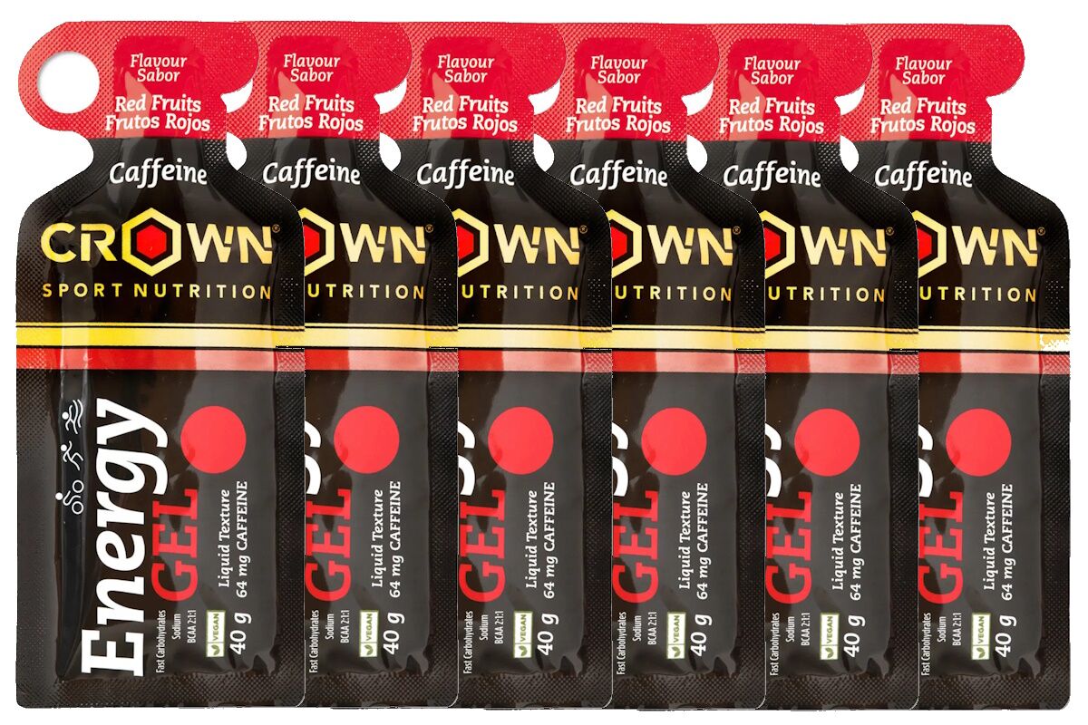 Gel CROWN - Energy Gel - FRUTOS ROJOS con CAFEINA - Imagen 2
