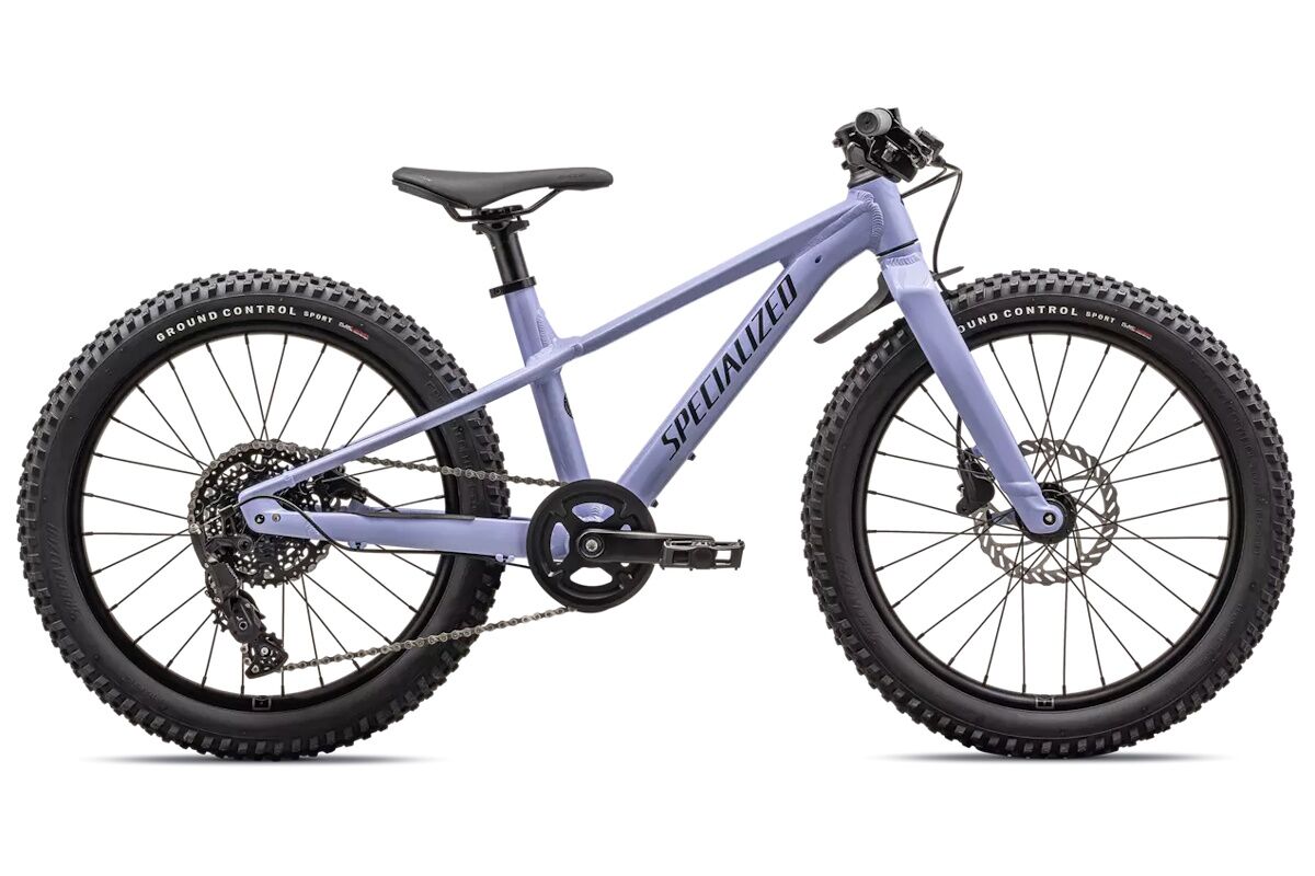 Bicicleta infantil Specialized Riprock 20 pulgadas, cuadro de aleación, frenos de disco hidráulicos, transmisión 8 velocidades, ideal para niños de 6 a 9 años.