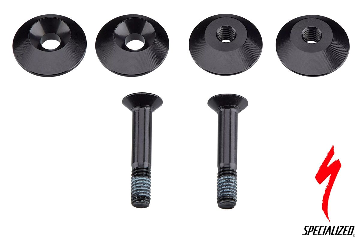 Kit ajuste geográfico pivote Horst Link Specialized Stumpjumper EVO 2021 S204200031, placas y pernos originales para restaurar y modificar la geometría de la suspensión trasera.