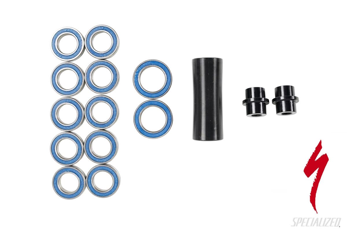 Kit de cojinetes de pivote de suspensión original Specialized para Status 140 2 y 170 2, modelos 2024 y 2025, incluye cojinetes y espaciadores Horst Link, referencia S220600007, compatible con cuadro y vaina.