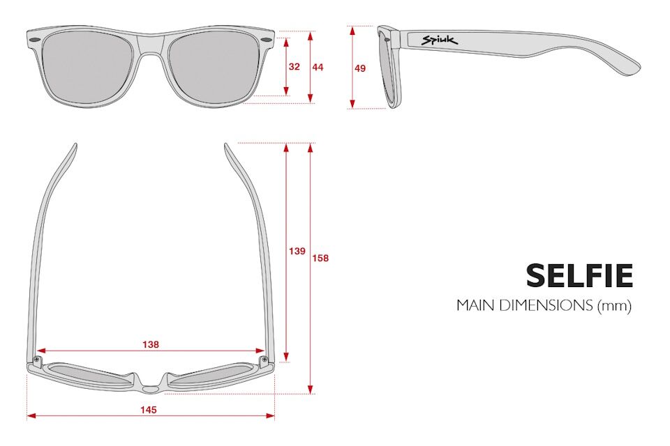 Gafas deportivas SPIUK Selfie - Montura Negra Lente Espejo Verde - Imagen 2