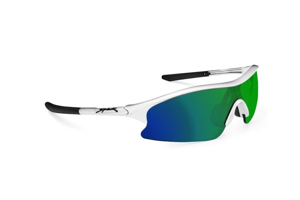 Gafas Infantil SPIUK Frisbee - Montura Blanca Lente Espejo Verde