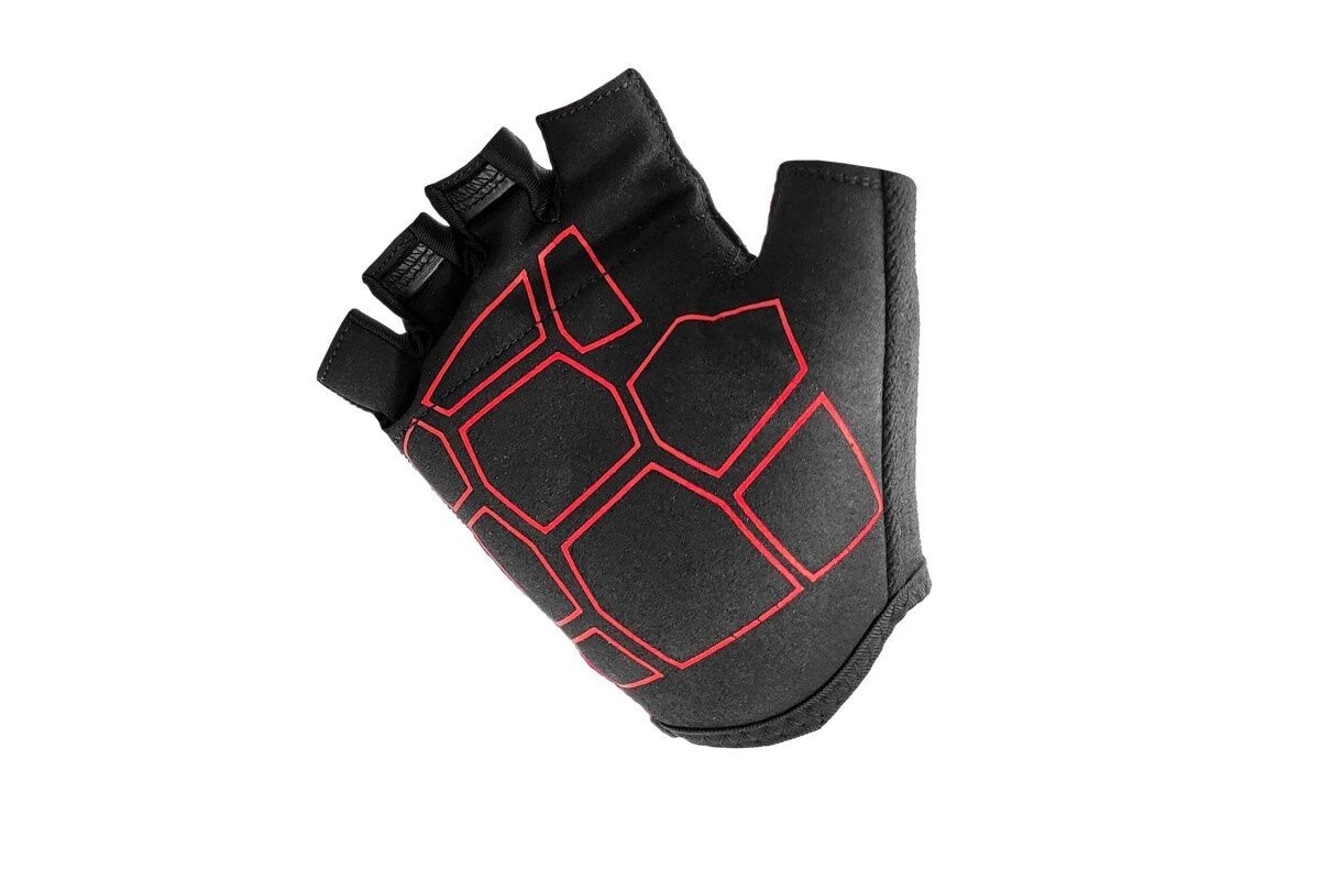 Guantes cortos ciclismo OSBRU EVOLUTION MILI - Black/Red