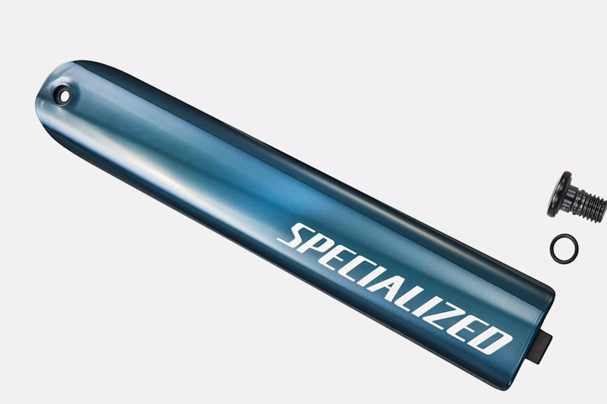 Tapa de batería para Specialized Turbo Levo 4 Comp Alloy Gloss Deep Lake Metallic/Dune White
