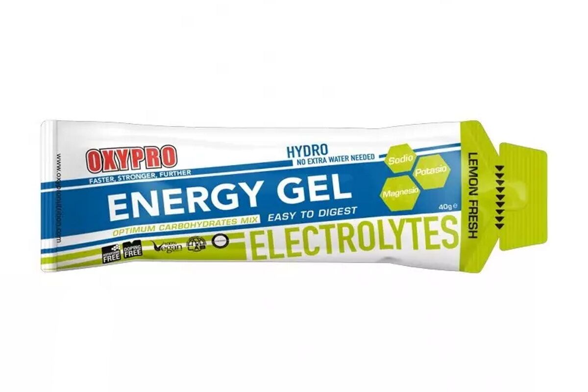 Gel energético OXIPRO - ENERGY Gel líquido - ELECTROLITOS - LEMON FRESH