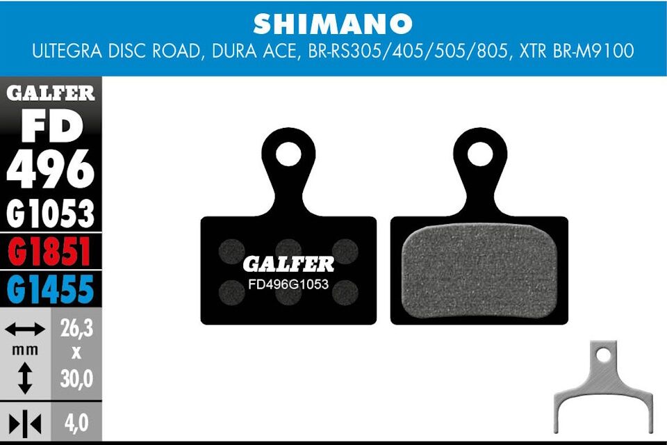 Pastillas de freno Galfer FD496 - G1053 - Shimano