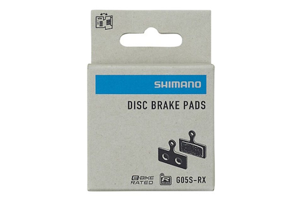 Pastillas de freno de resina Shimano G05S-RX y muelle con pasador de aletas