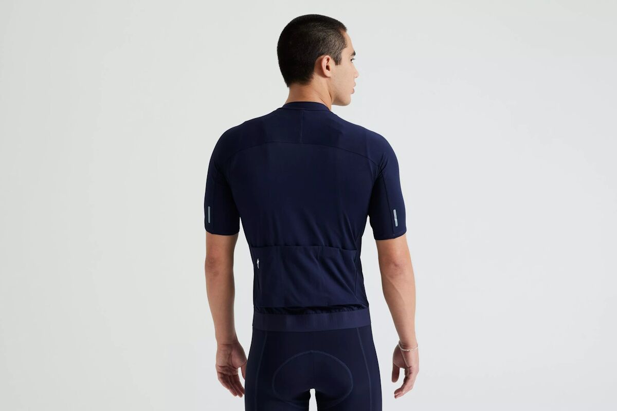 Maillot de Manga Corta Specialized Foundation Hombre – Estilo Brillante, Confort y Sostenibilidad para Ciclistas Exigentes - Dark Navy - Imagen 2