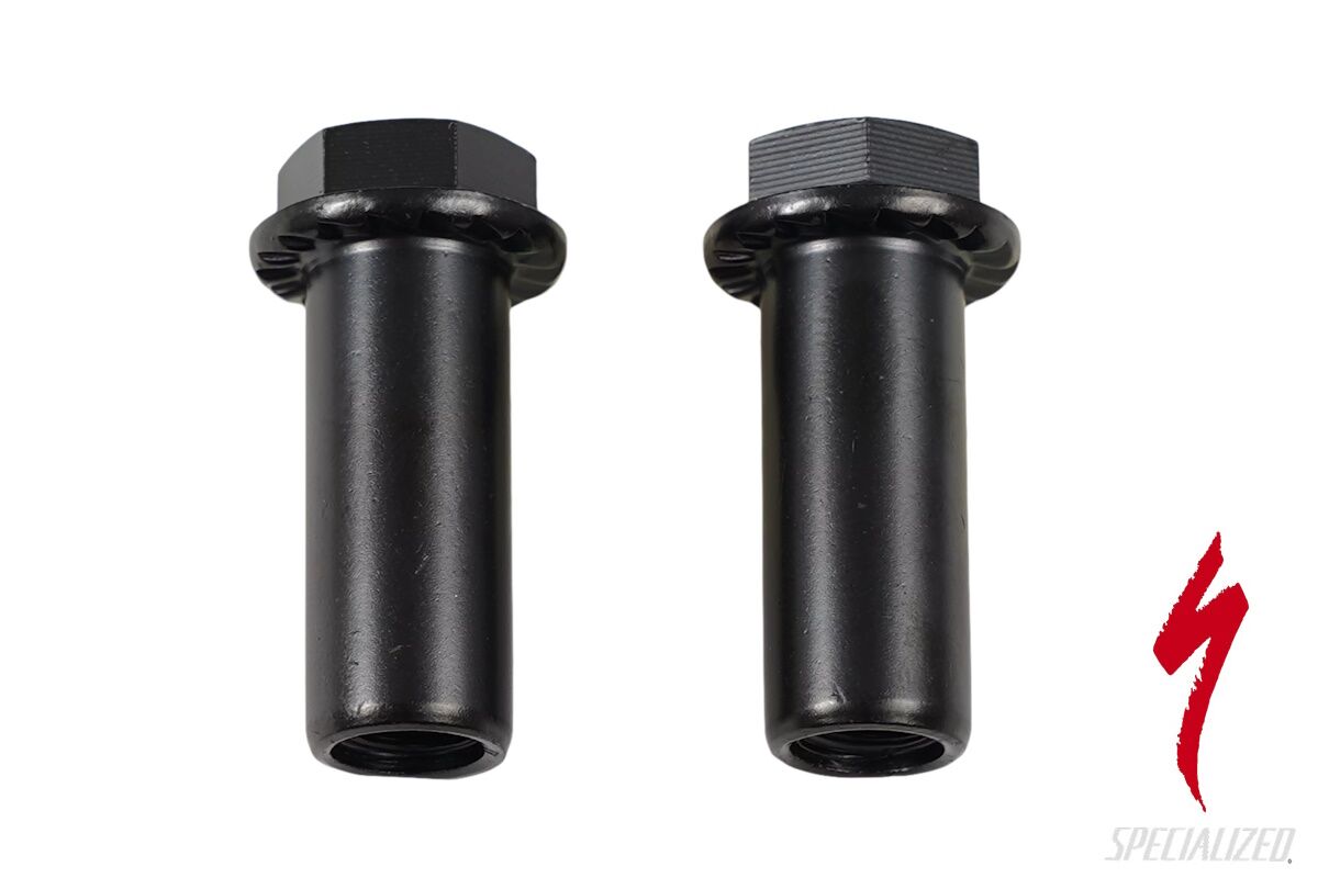 Tuerca de montaje de motor autoblocante extra larga S210500004 para bicicletas eléctricas Specialized Vado y Como Gen.1, acero, 13 mm, M8 x 1,25 P, 28 mm.