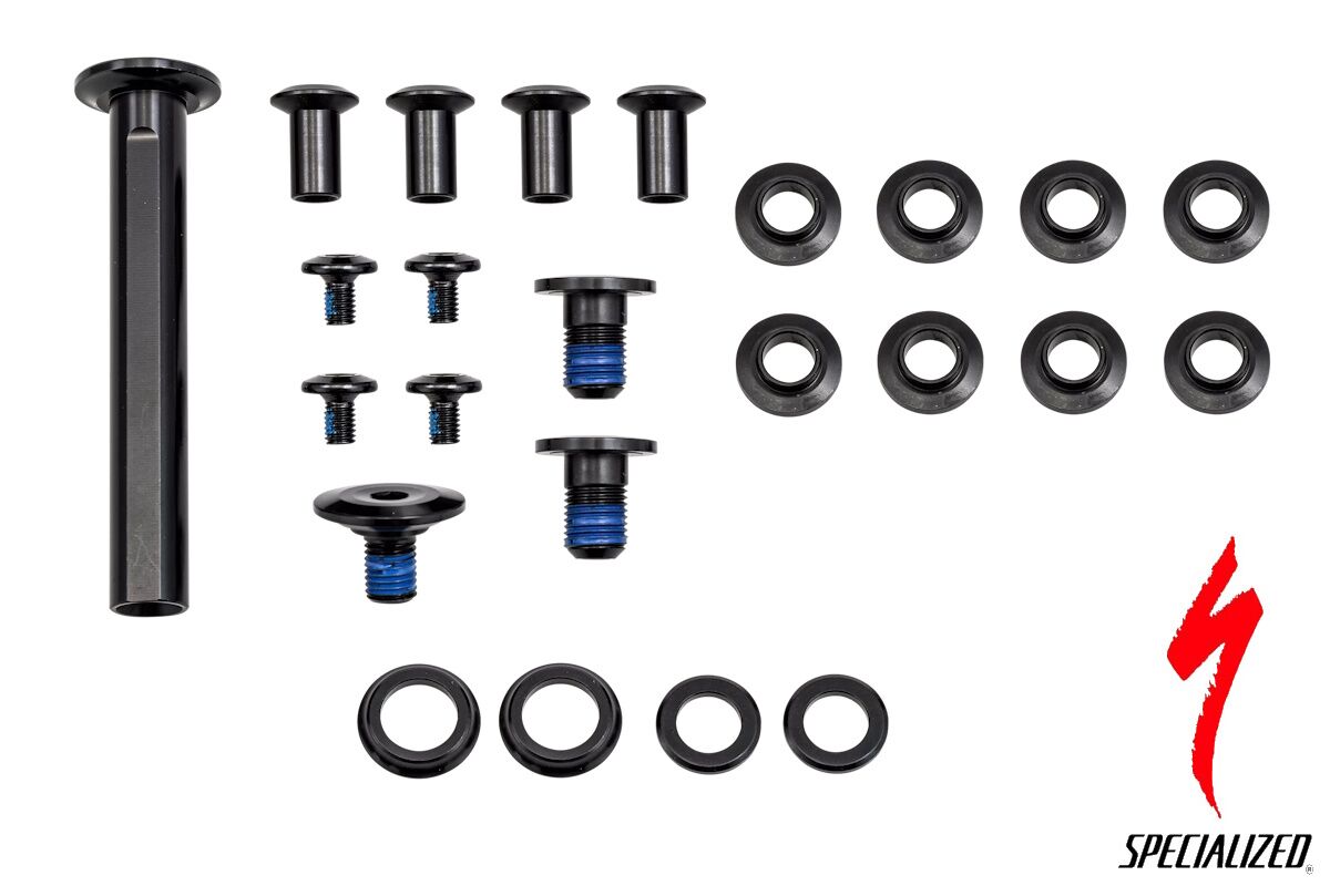 Kit de pernos y espaciadores de pivote de suspensión Specialized Epic 8 2024-2026 S230500002, recambio original para mantenimiento y ajuste de bicicletas Epic 8.