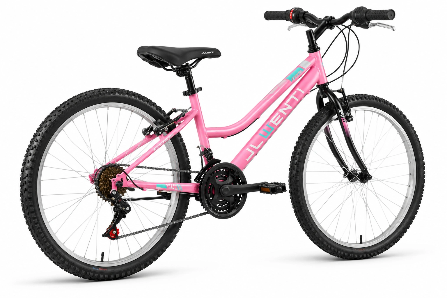 Bicicleta MTB 24" JL Wenti COOL Acero ECO Barra Baja 18V - Imagen 6